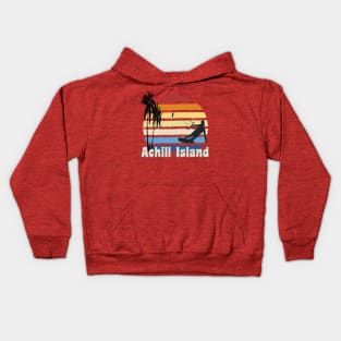 Achill Island Ireland Kitesurfing Kite surfer Beach Kids Hoodie